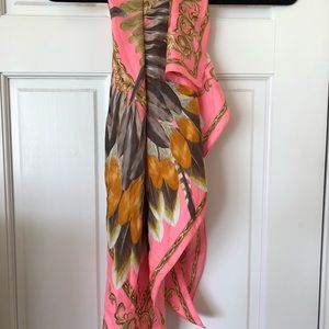 Large boho feather scarf